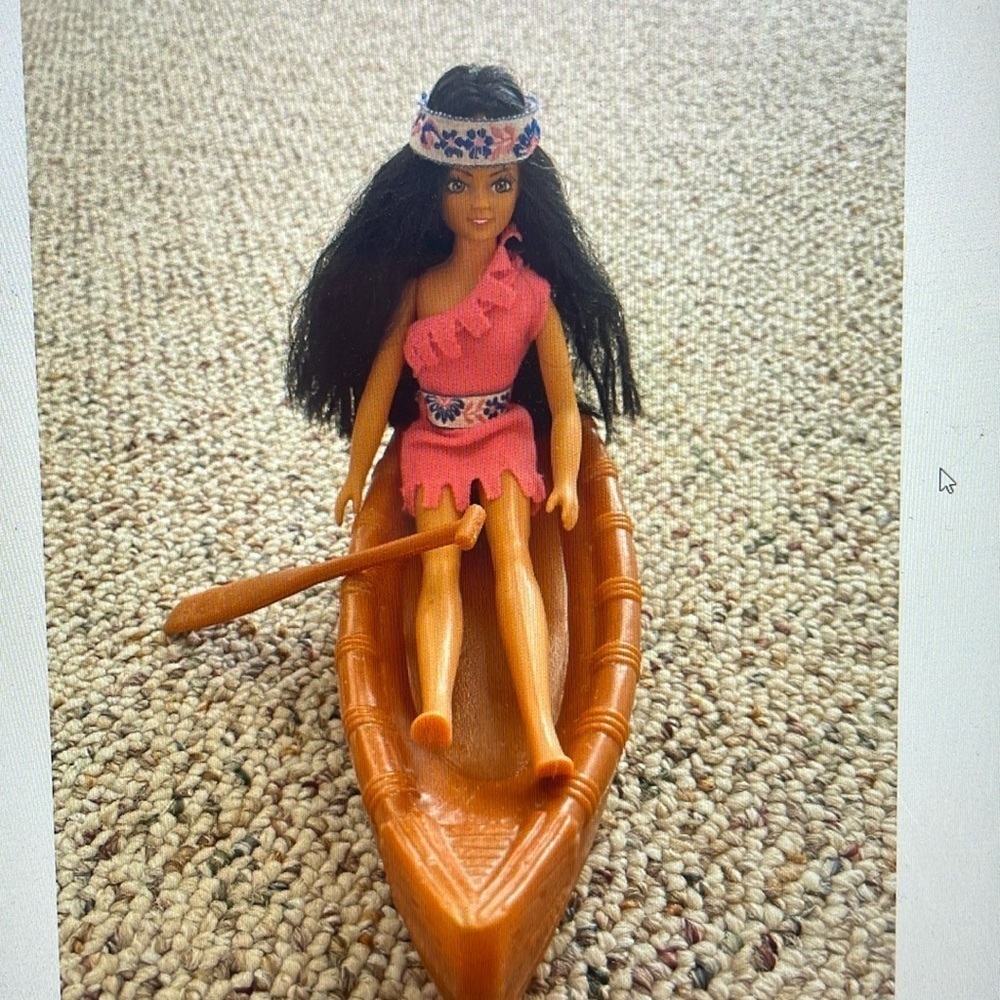 Vtg Indian Princess Doll W/Accessories Y2K